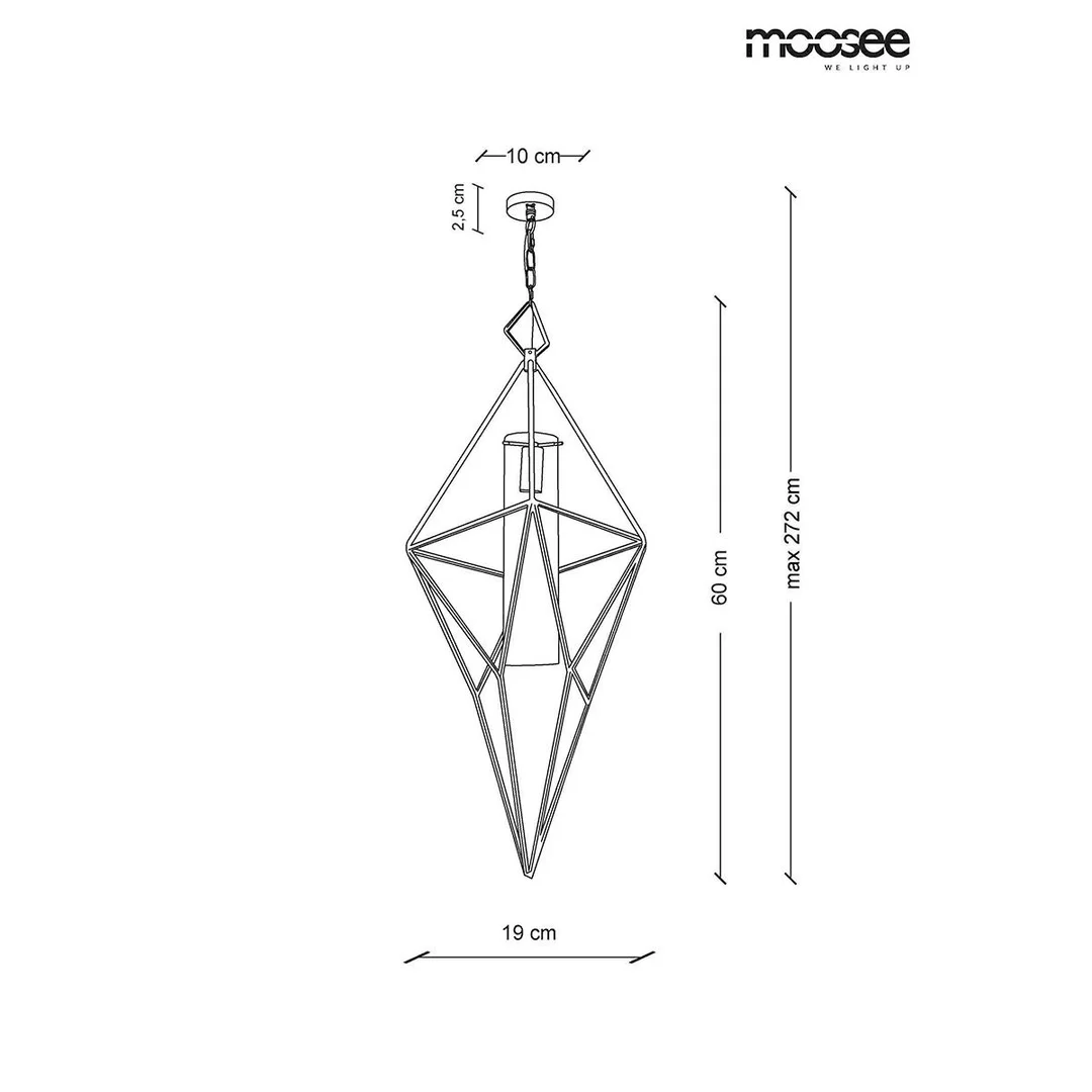 MOOSEE lampa wisząca HAVANA M - złota — zdjęcie 8