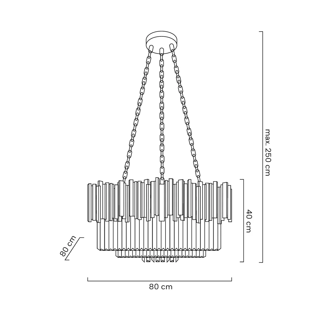 MOOSEE lampa wisząca IMPERIAL SILVER 80 — zdjęcie 7
