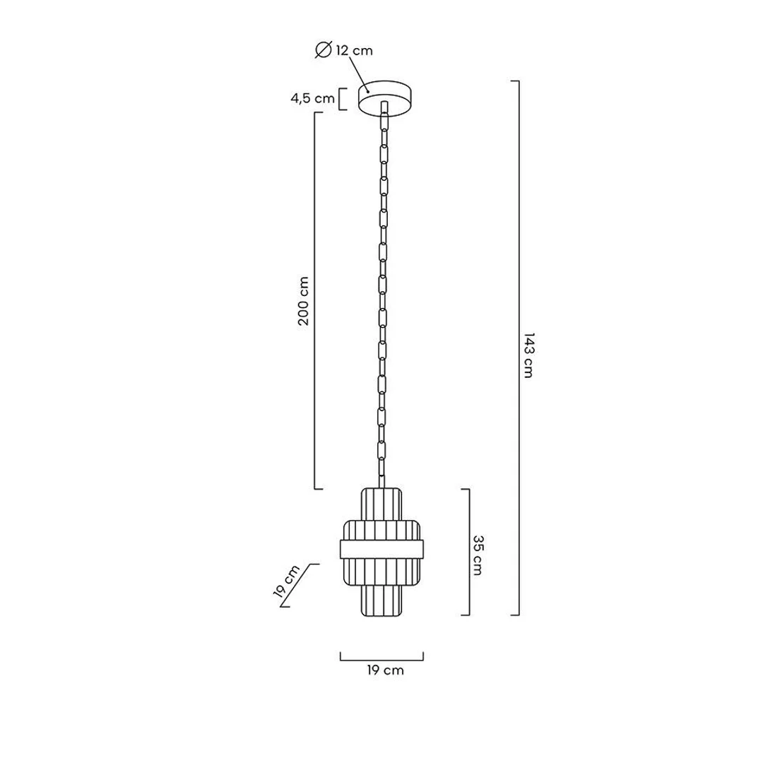 MOOSEE lampa wisząca IMPERO złota — zdjęcie 10