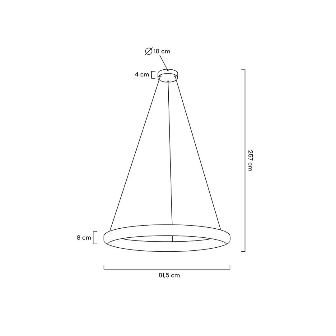 MOOSEE lampa wisząca LIBERTY 80 złota — zdjęcie 10