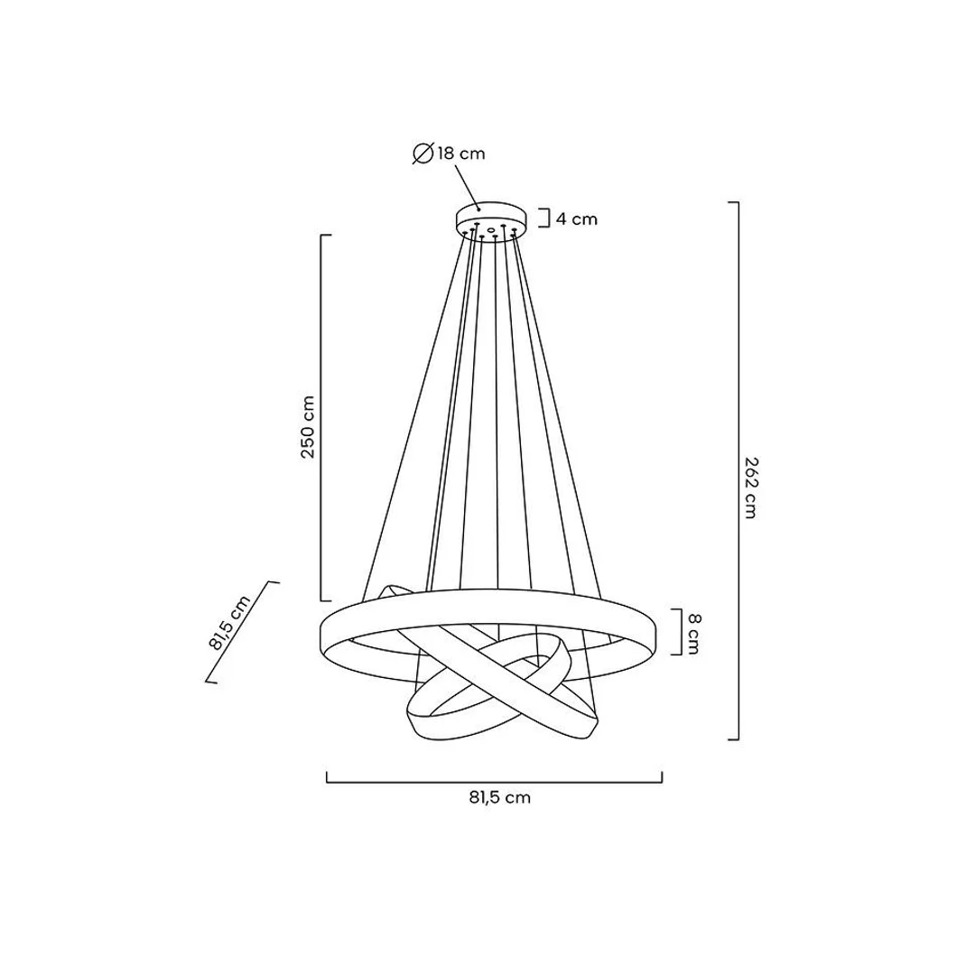 MOOSEE lampa wisząca LIBERTY TRIPLES złota — zdjęcie 16