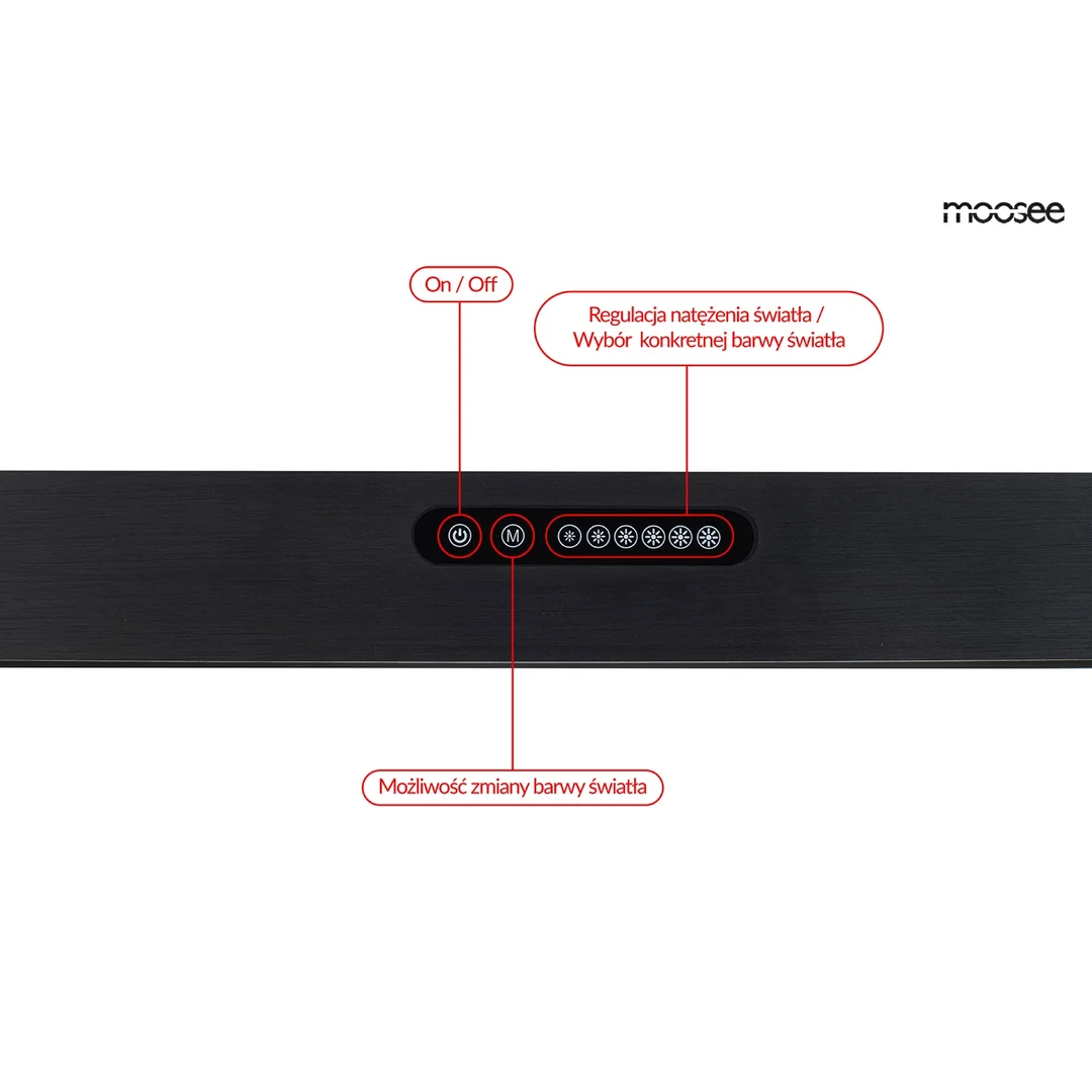 MOOSEE lampa wisząca LINER czarna — zdjęcie 3