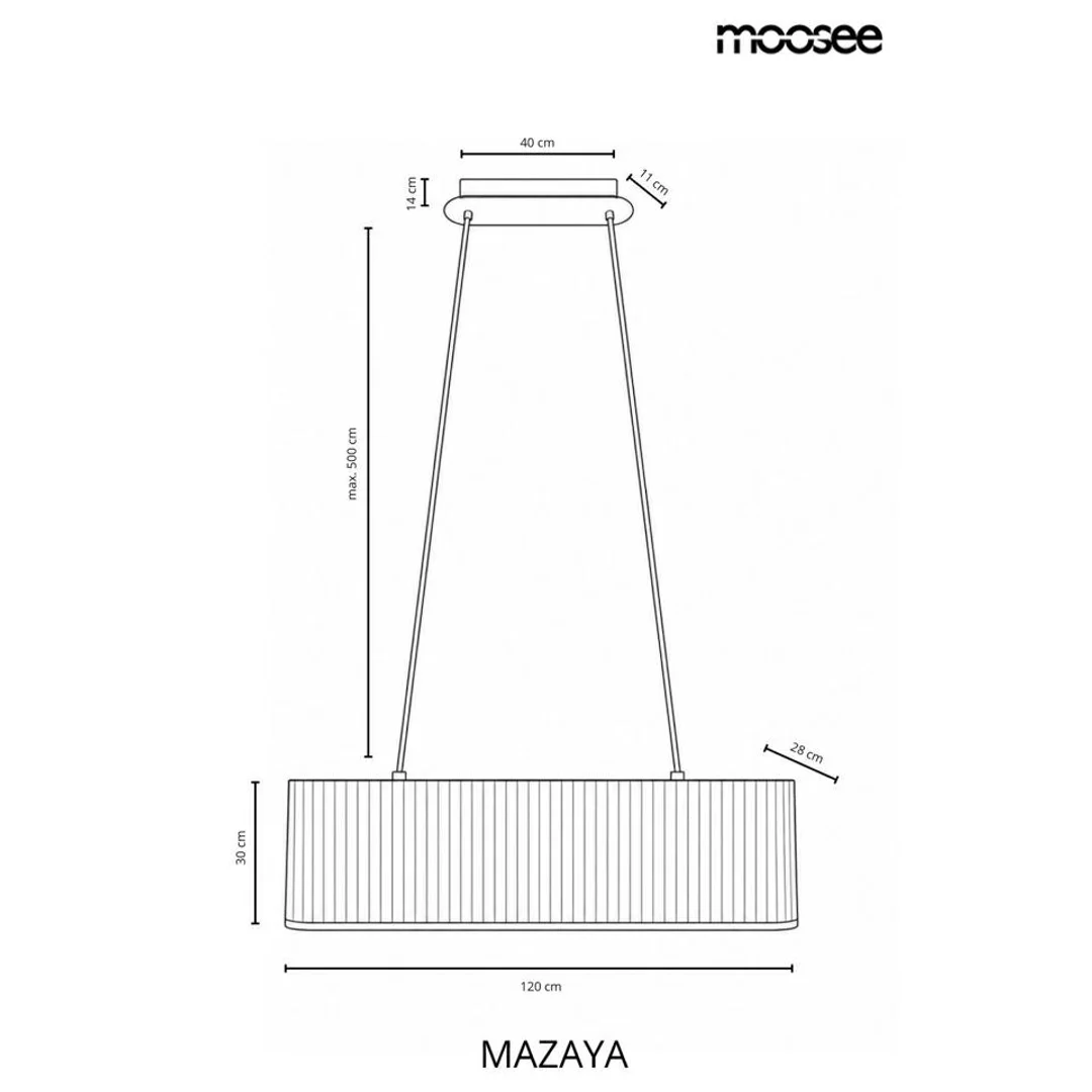 MOOSEE lampa wisząca MAZAYA biała — zdjęcie 13
