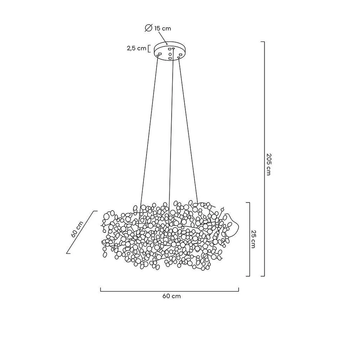 MOOSEE lampa wisząca MONETE 60 chrom — zdjęcie 10