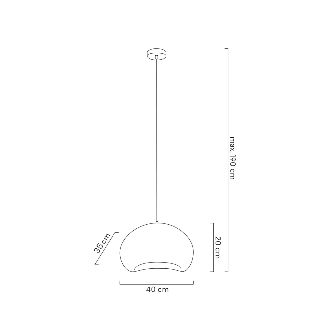 MOOSEE lampa wisząca NEST 40 biała — zdjęcie 8
