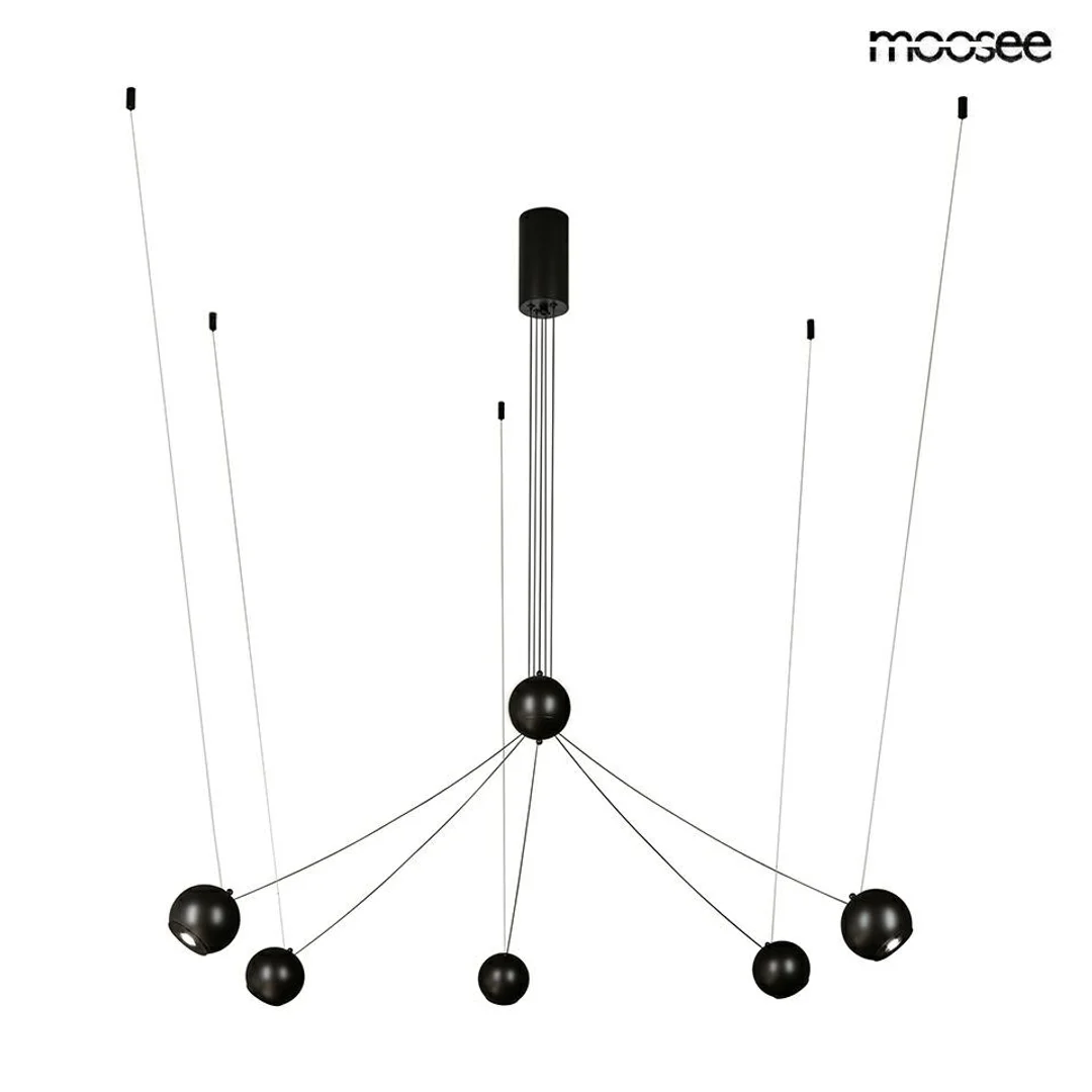 MOOSEE lampa wisząca OCTO 5 czarna — zdjęcie 2