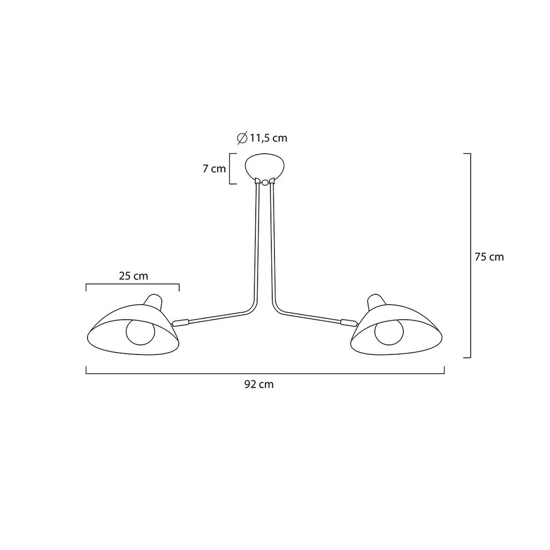 MOOSEE lampa wisząca RAVEN 2 — zdjęcie 8