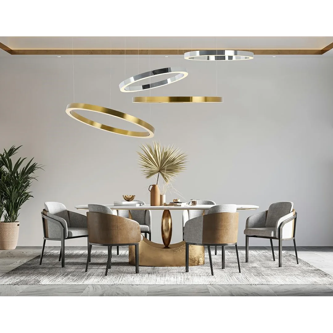 MOOSEE lampa wisząca RING 60 srebrna — zdjęcie 6