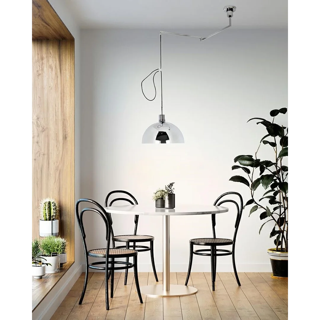 MOOSEE lampa wisząca ROTA 360 srebrny chrom — zdjęcie 9