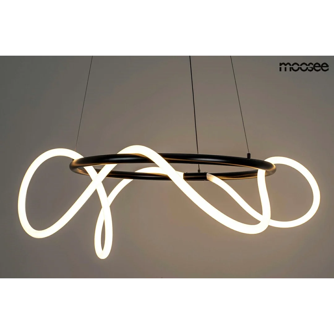 MOOSEE lampa wisząca SERPIENTE 60 czarna — zdjęcie 3