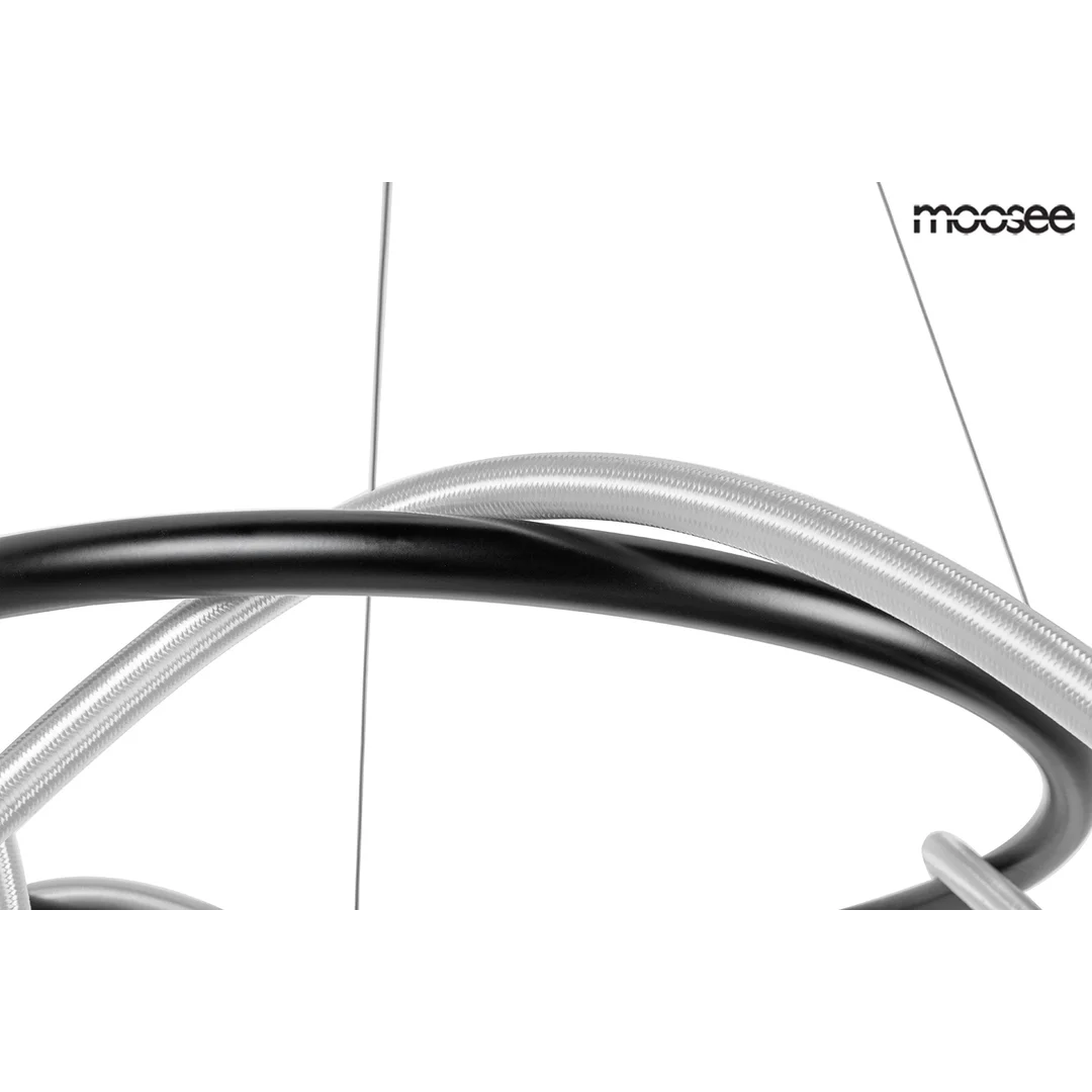 MOOSEE lampa wisząca SERPIENTE 60 czarna — zdjęcie 4