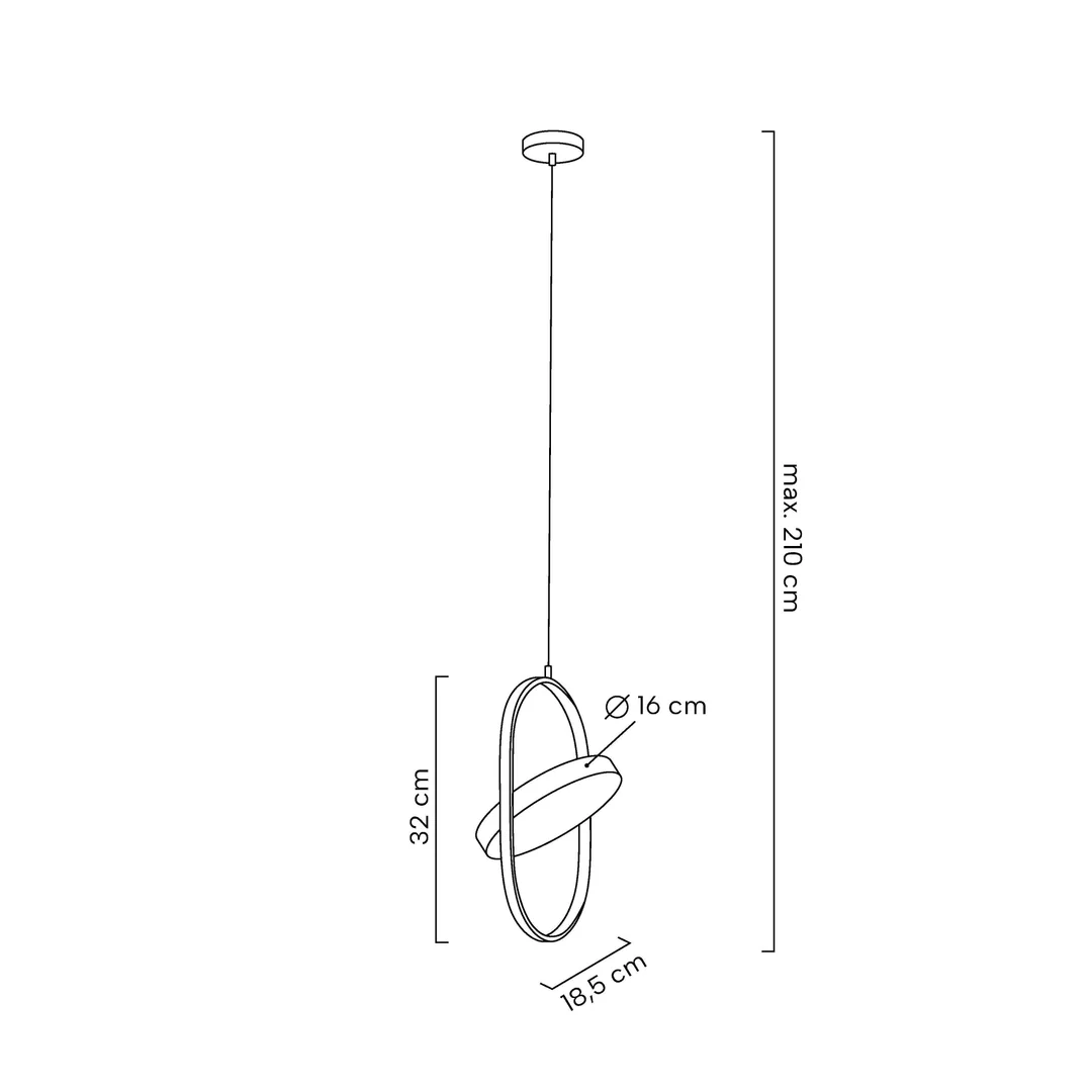MOOSEE lampa wisząca SPINNER 19 złota — zdjęcie 9