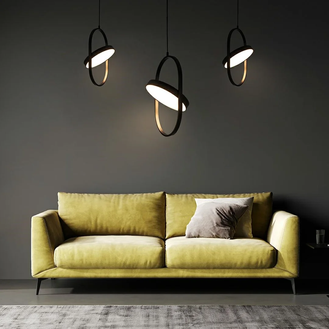 MOOSEE lampa wisząca SPINNER 26 czarna — zdjęcie 9