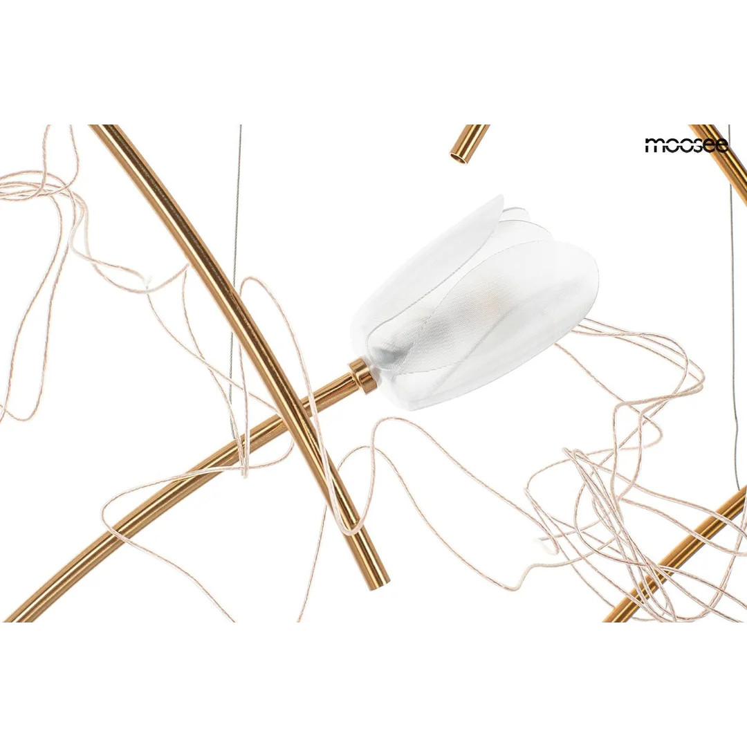 MOOSEE lampa wisząca TULIPPE 14 DISC złota — zdjęcie 7