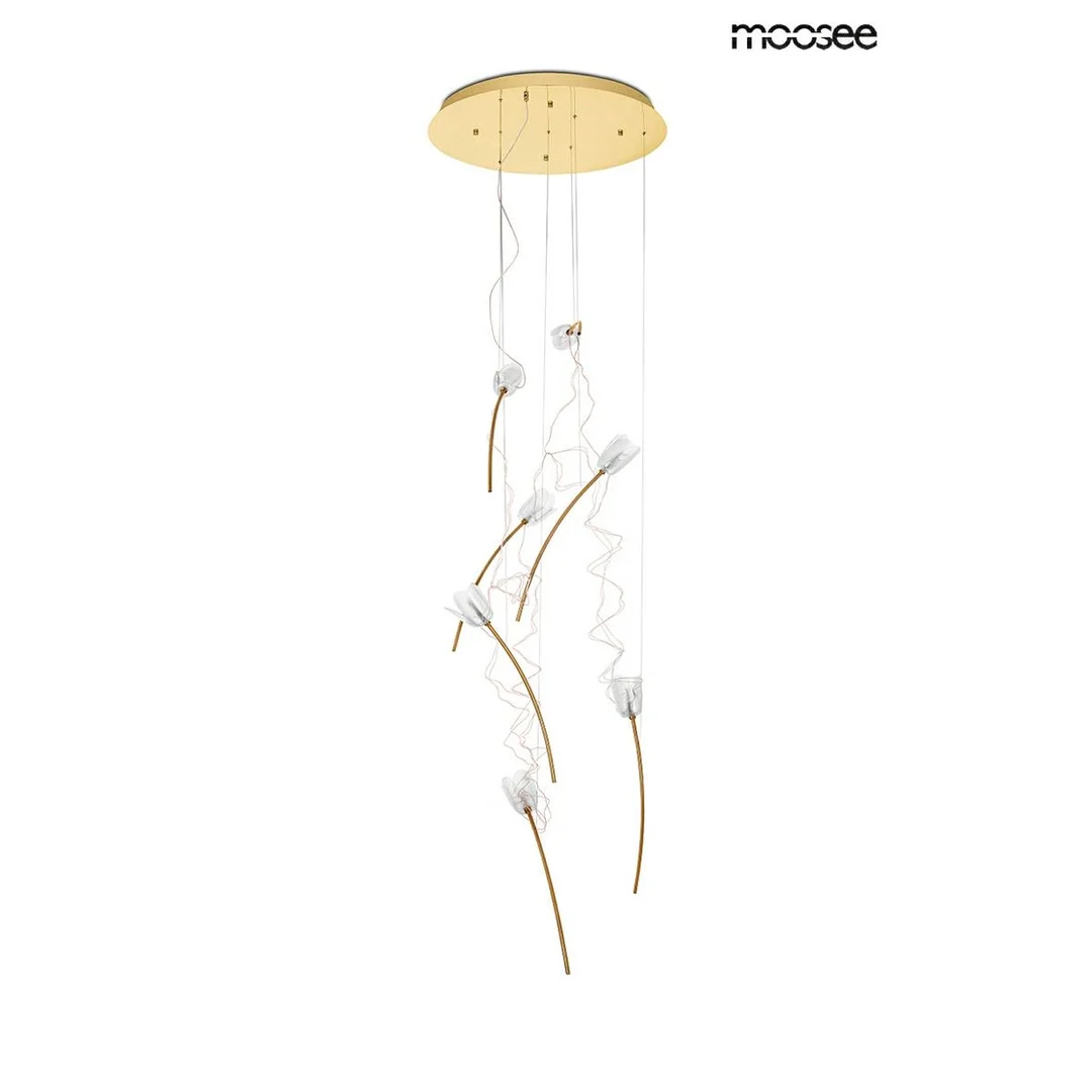 MOOSEE lampa wisząca TULIPPE 7 DISC złota — zdjęcie 2