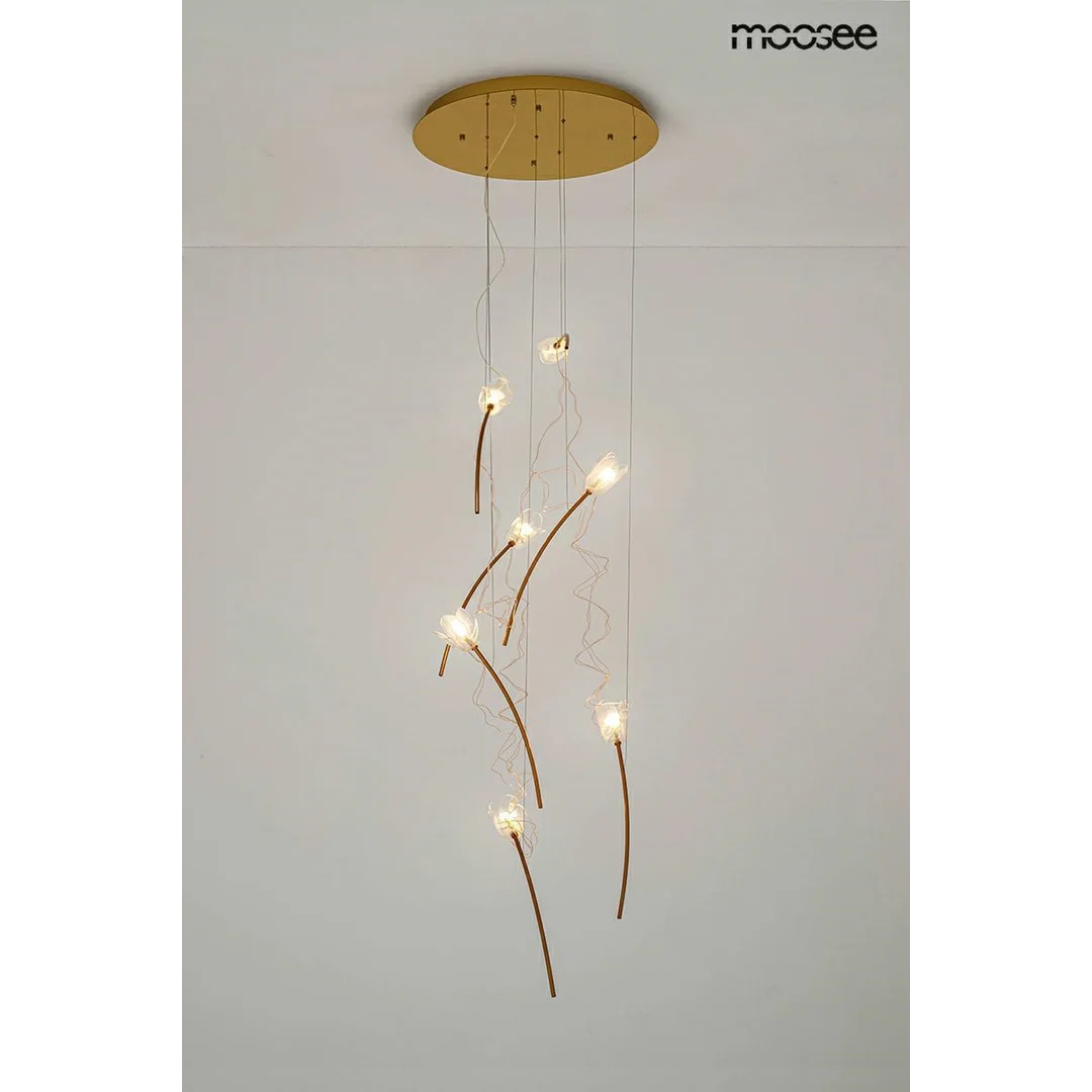 MOOSEE lampa wisząca TULIPPE 7 DISC złota — zdjęcie 3