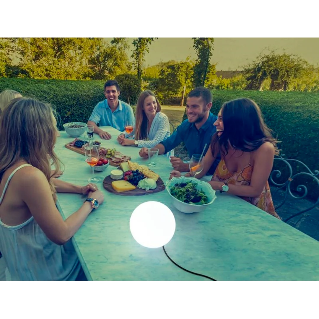 NEW GARDEN lampa ogrodowa BULY 40 CABLE biała — zdjęcie 2