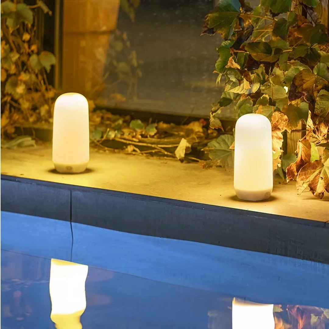 NEW GARDEN lampa stołowa CANDY z efektem płomienia IN&OUT BATTERY — zdjęcie 3