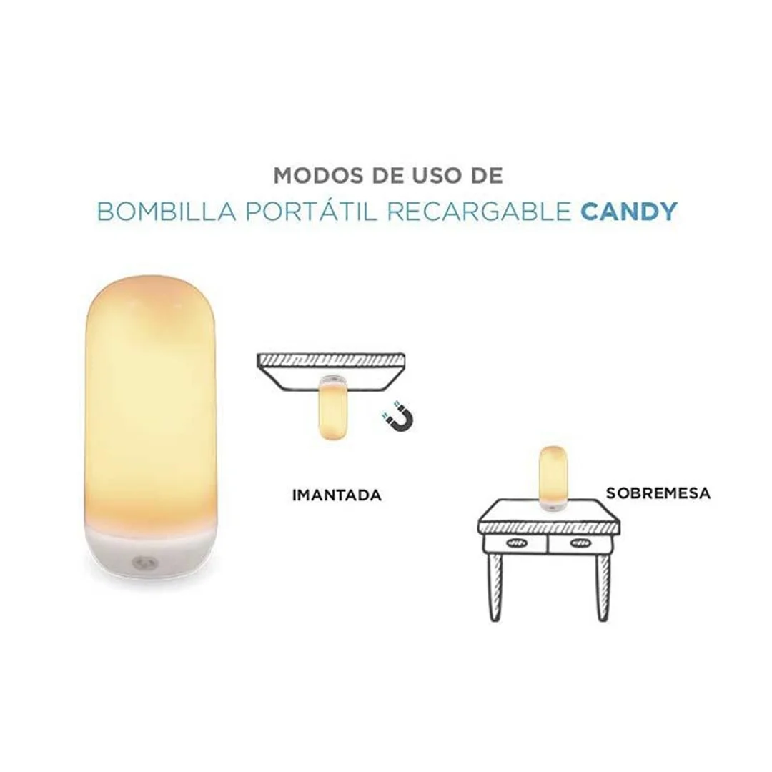 NEW GARDEN lampa stołowa CANDY z efektem płomienia IN&OUT BATTERY — zdjęcie 7