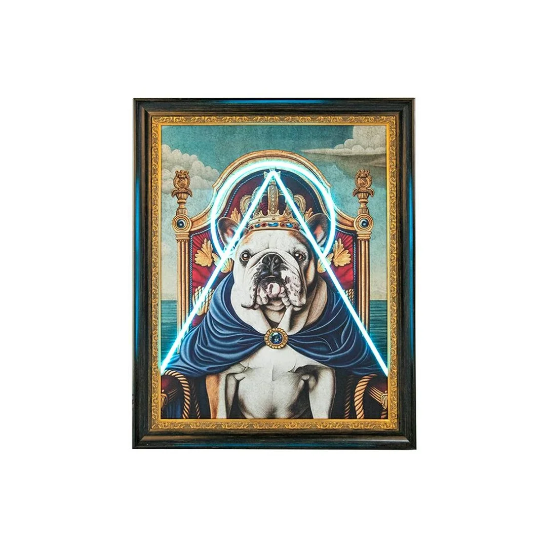 Obraz NEON BULLDOG 80x100 cm — zdjęcie 3