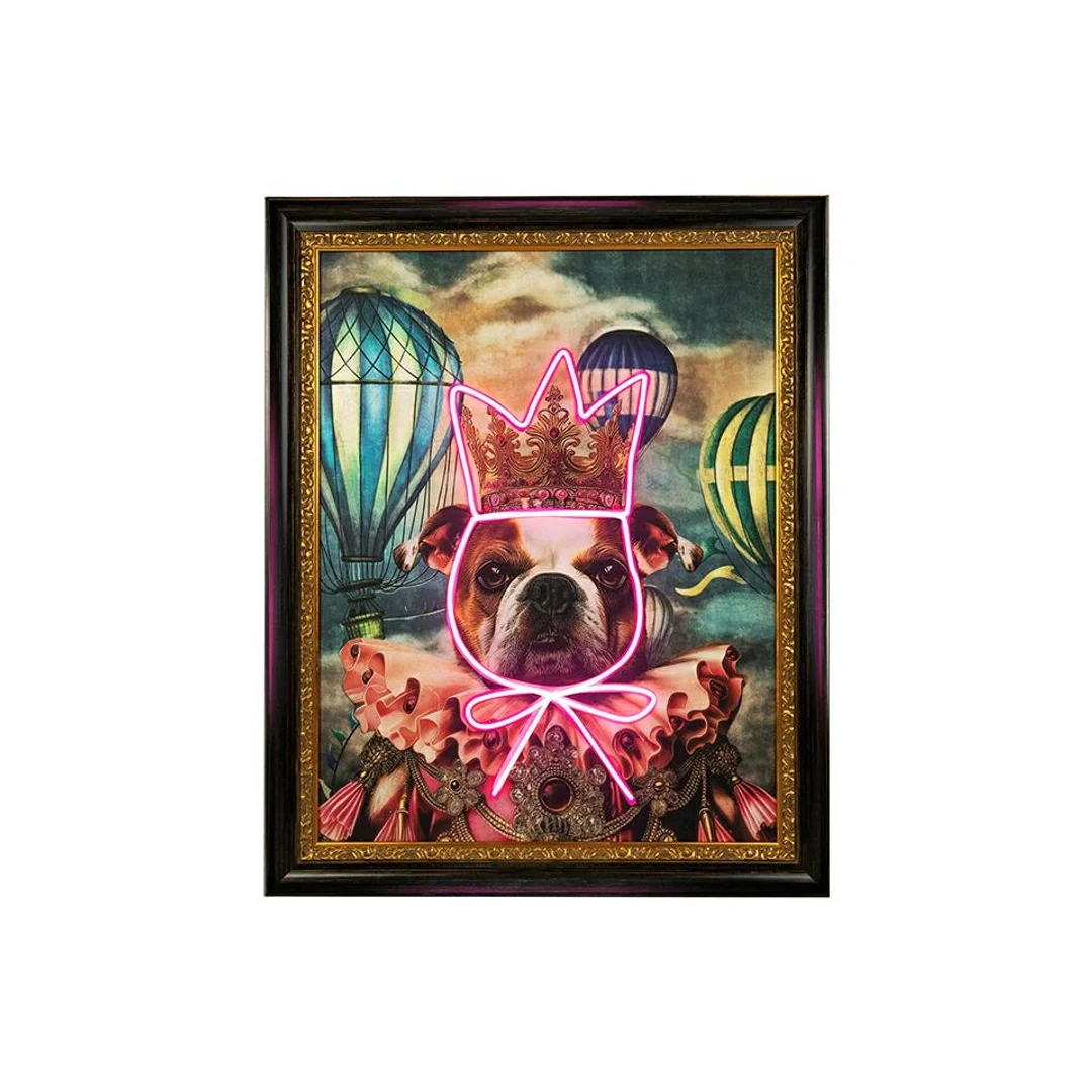 Obraz NEON BULLDOG BALOON 80x100 cm — zdjęcie 3