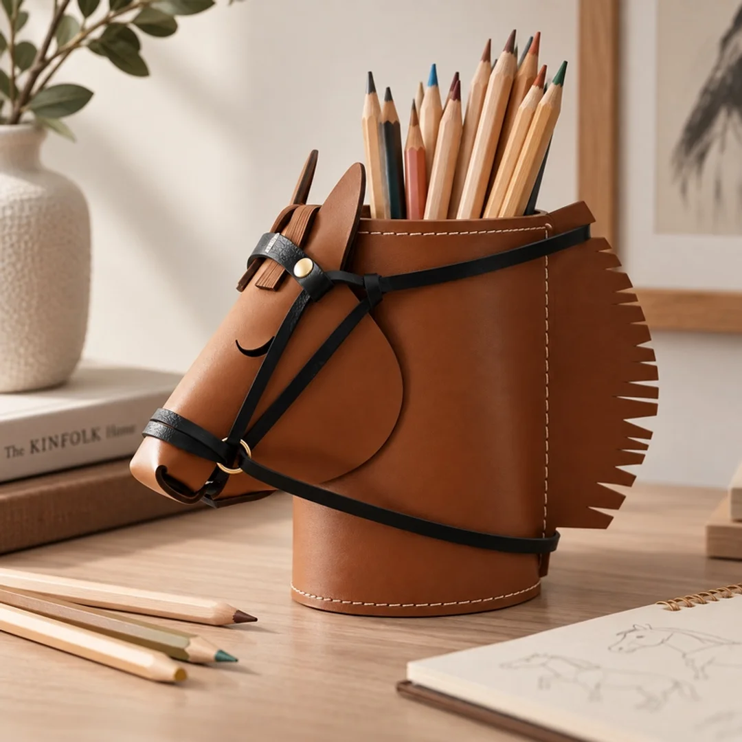 Organizer SHP HORSE brązowy — zdjęcie 2