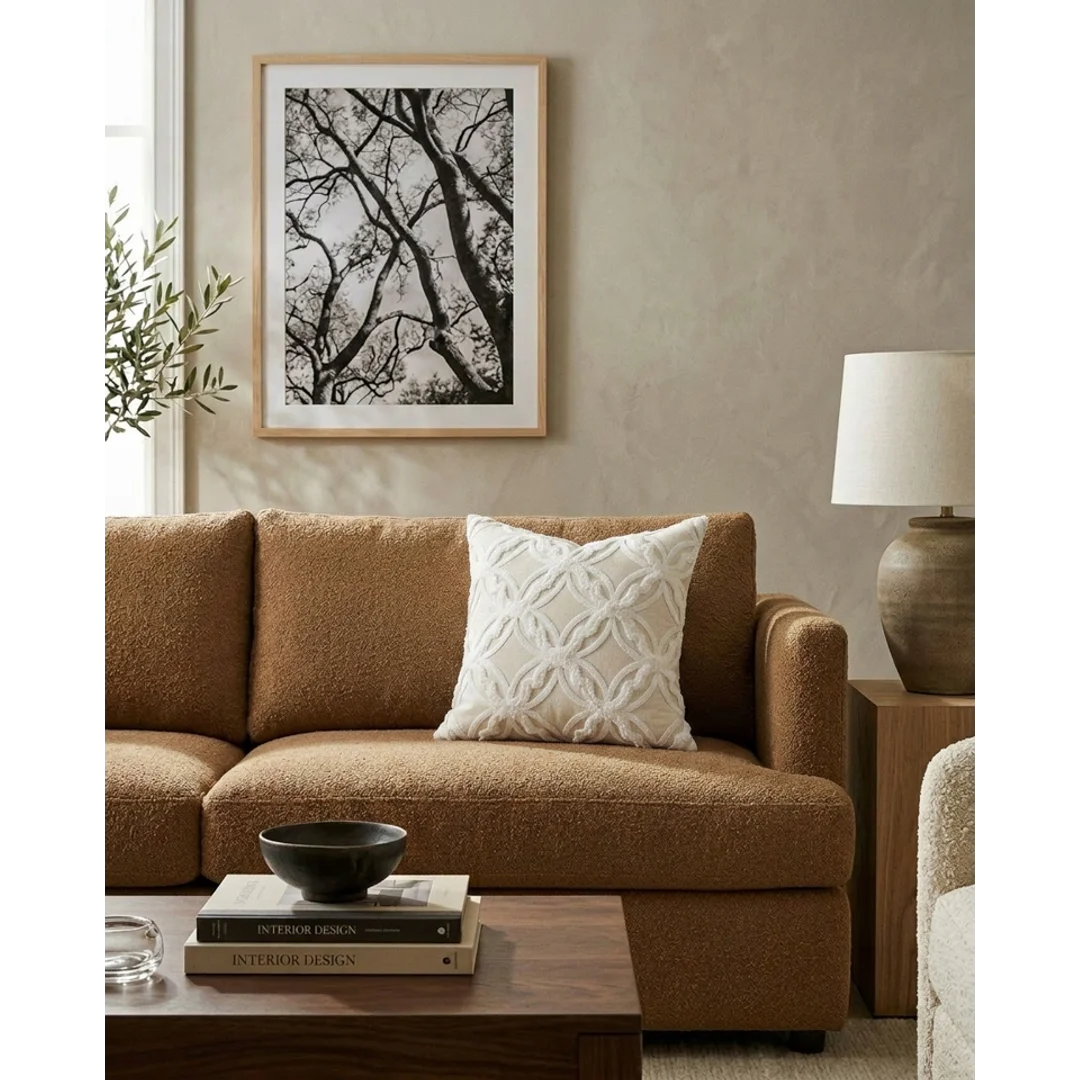 Poduszka dekoracyjna SHP BOHO 45x45 beżowa — zdjęcie 4