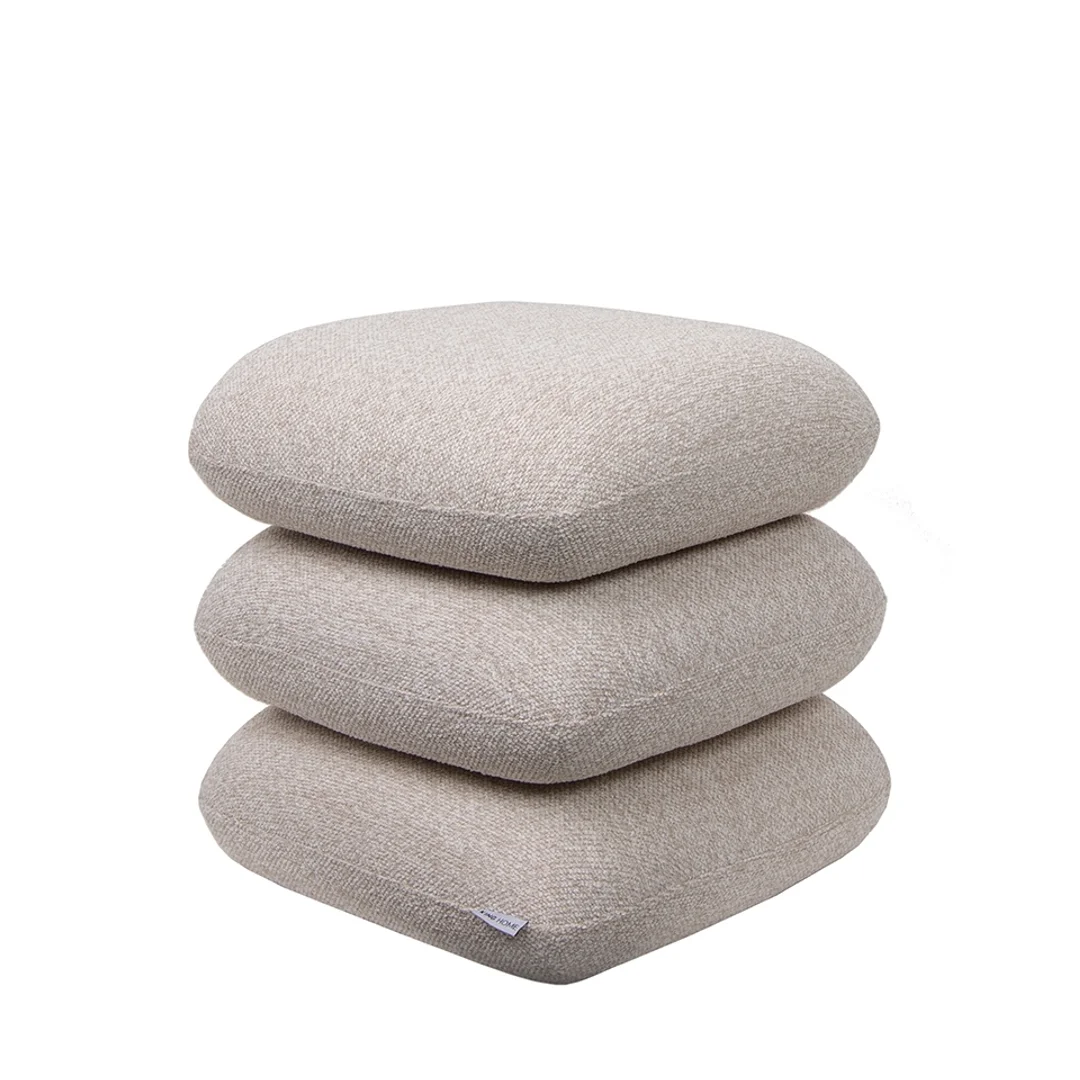 Pufa STONES beżowa — zdjęcie 2