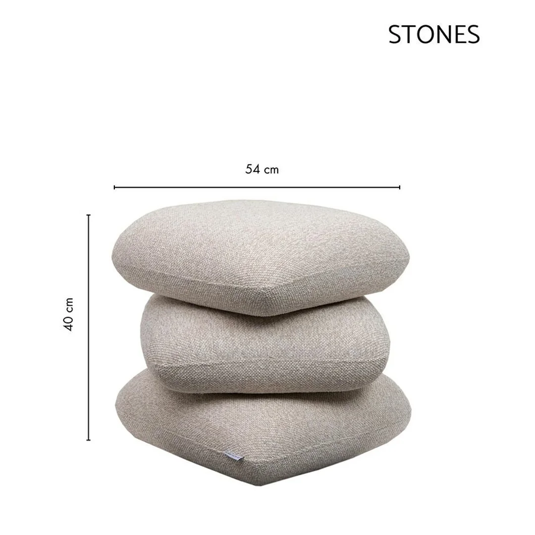 Pufa STONES beżowa — zdjęcie 11