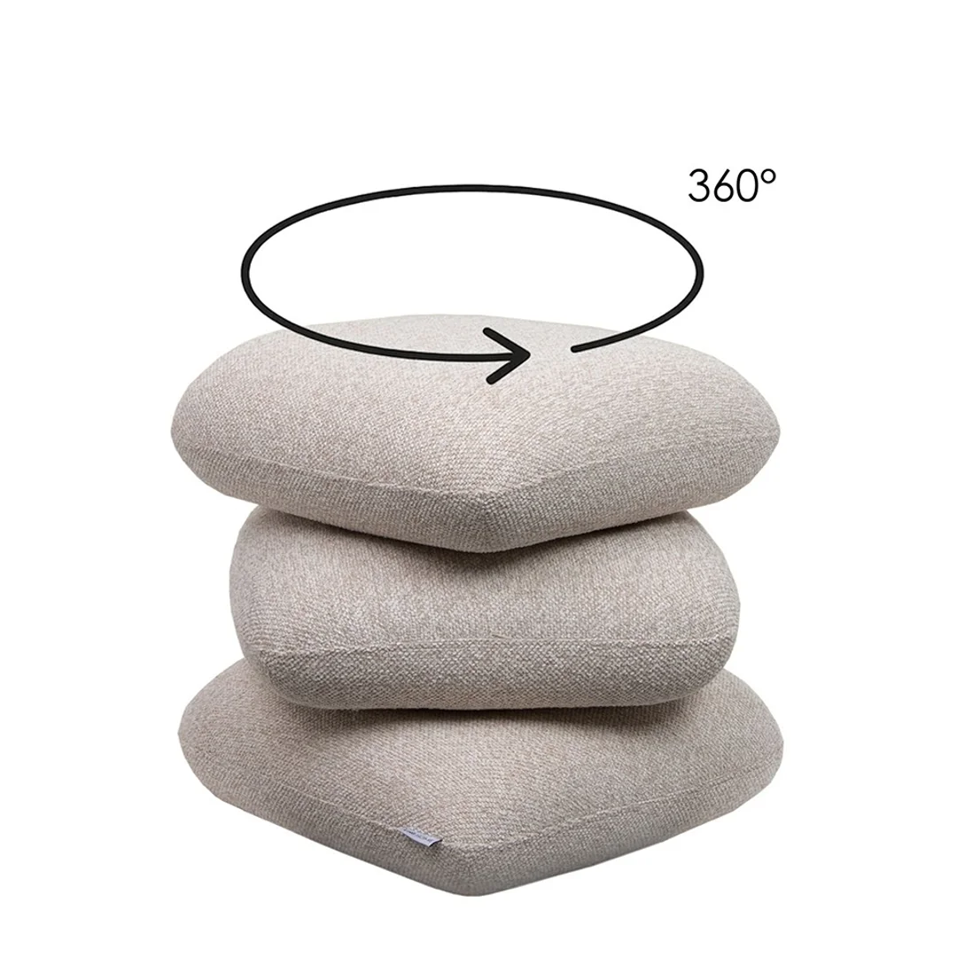 Pufa STONES beżowa — zdjęcie 5