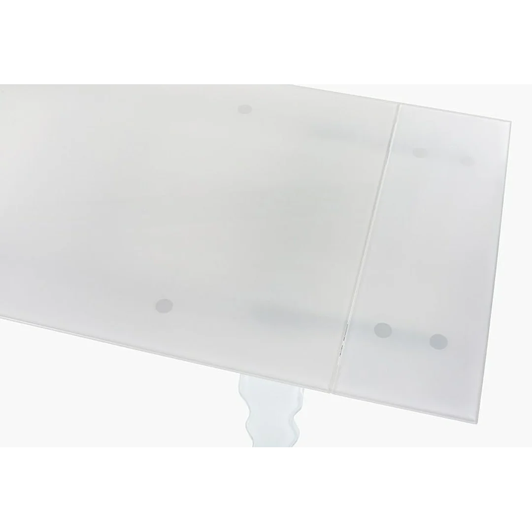Stół szklany VENDOME OPTI WHITE 200-300 biały / rozkładany