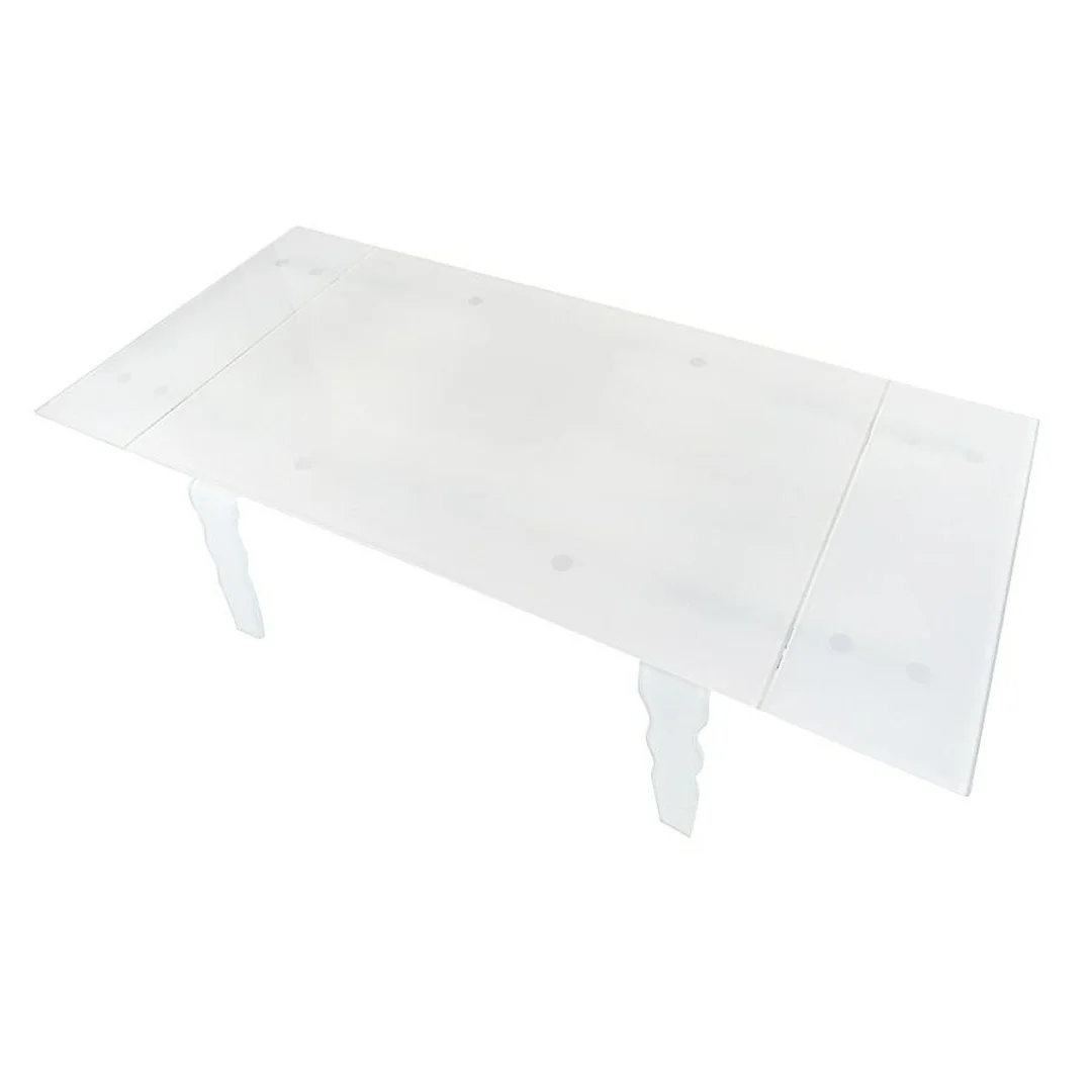Stół szklany VENDOME OPTI WHITE 200-300 biały / rozkładany