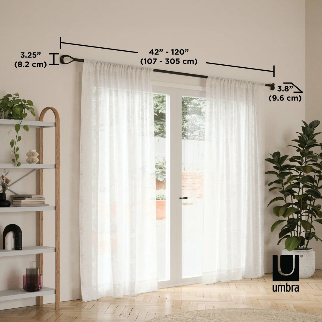 UMBRA karnisz LOOP 1 107 - 305 cm czarny — zdjęcie 10