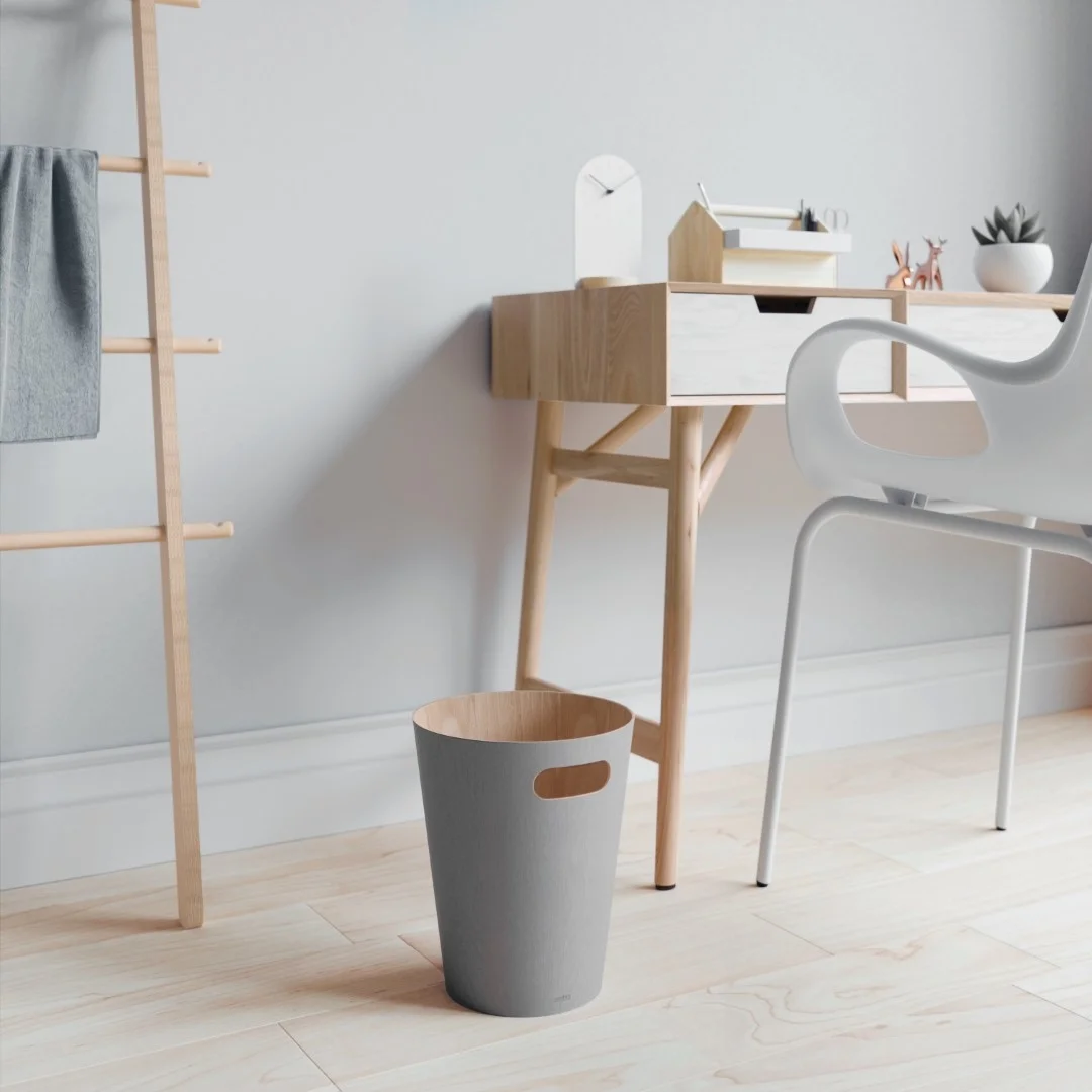 UMBRA kosz na śmieci WOODROW - gray — zdjęcie 4