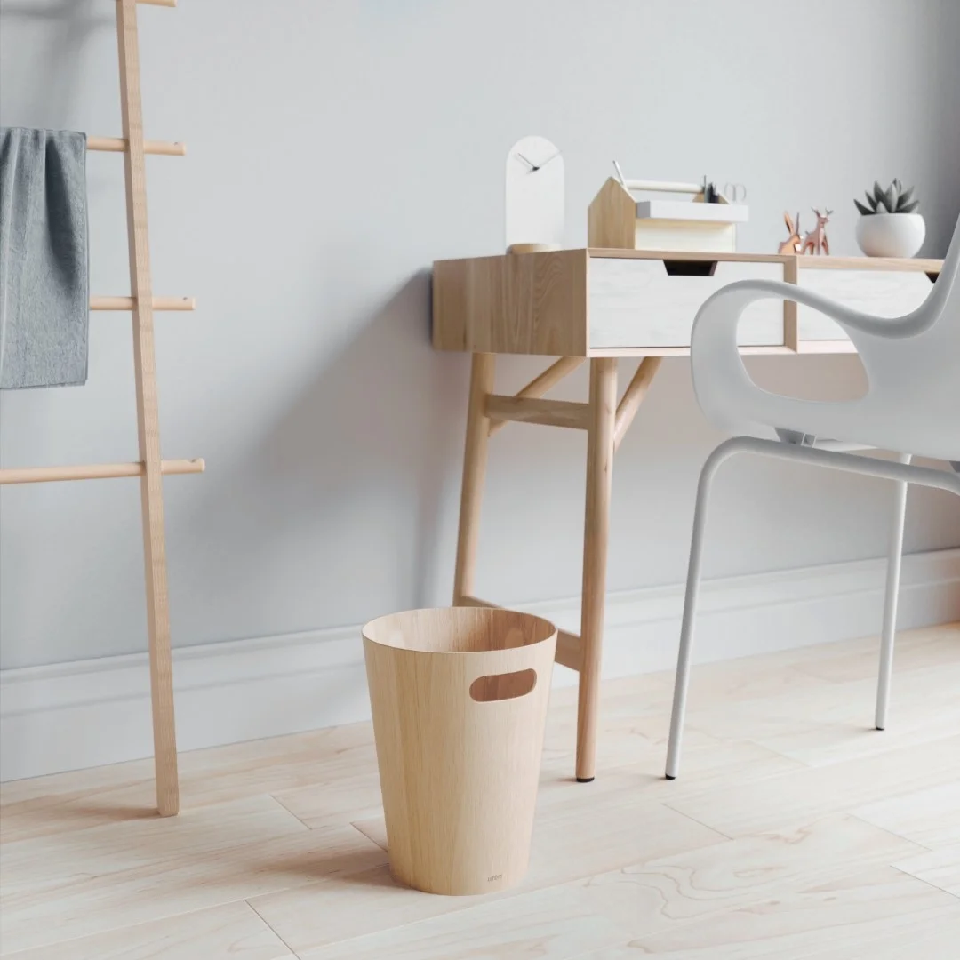 UMBRA kosz na śmieci WOODROW - natural — zdjęcie 3