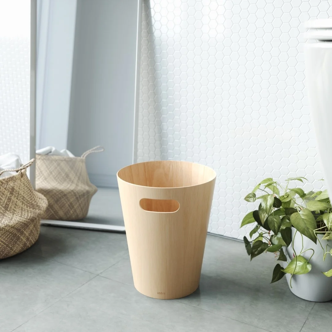UMBRA kosz na śmieci WOODROW - natural — zdjęcie 4