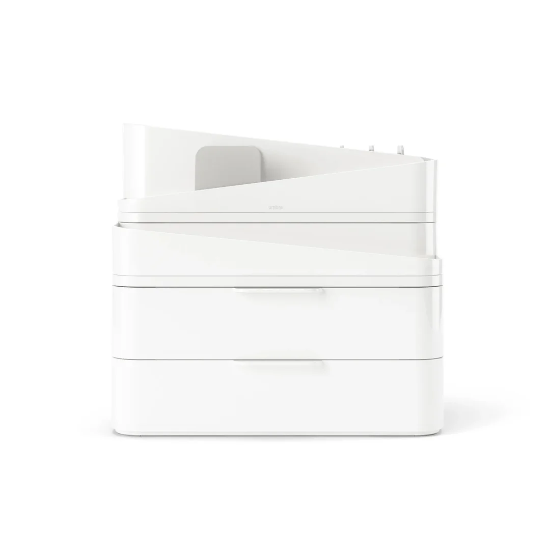 UMBRA organizer kosmetyków GLAM LARGE biały — zdjęcie 3