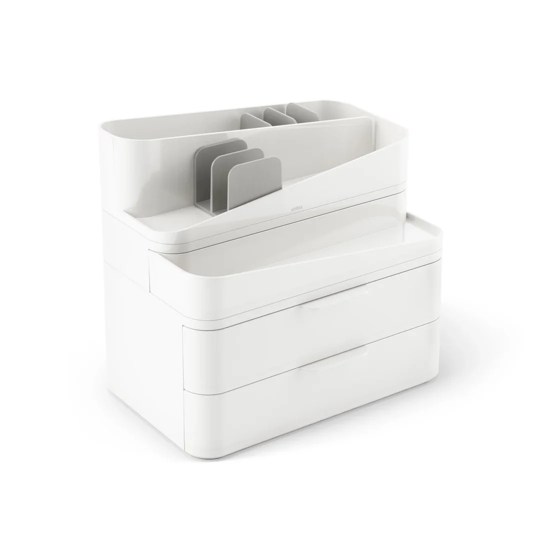 UMBRA organizer kosmetyków GLAM LARGE biały — zdjęcie 5