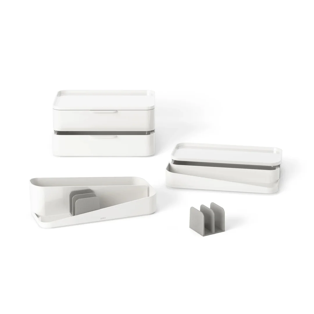 UMBRA organizer kosmetyków GLAM LARGE biały — zdjęcie 6
