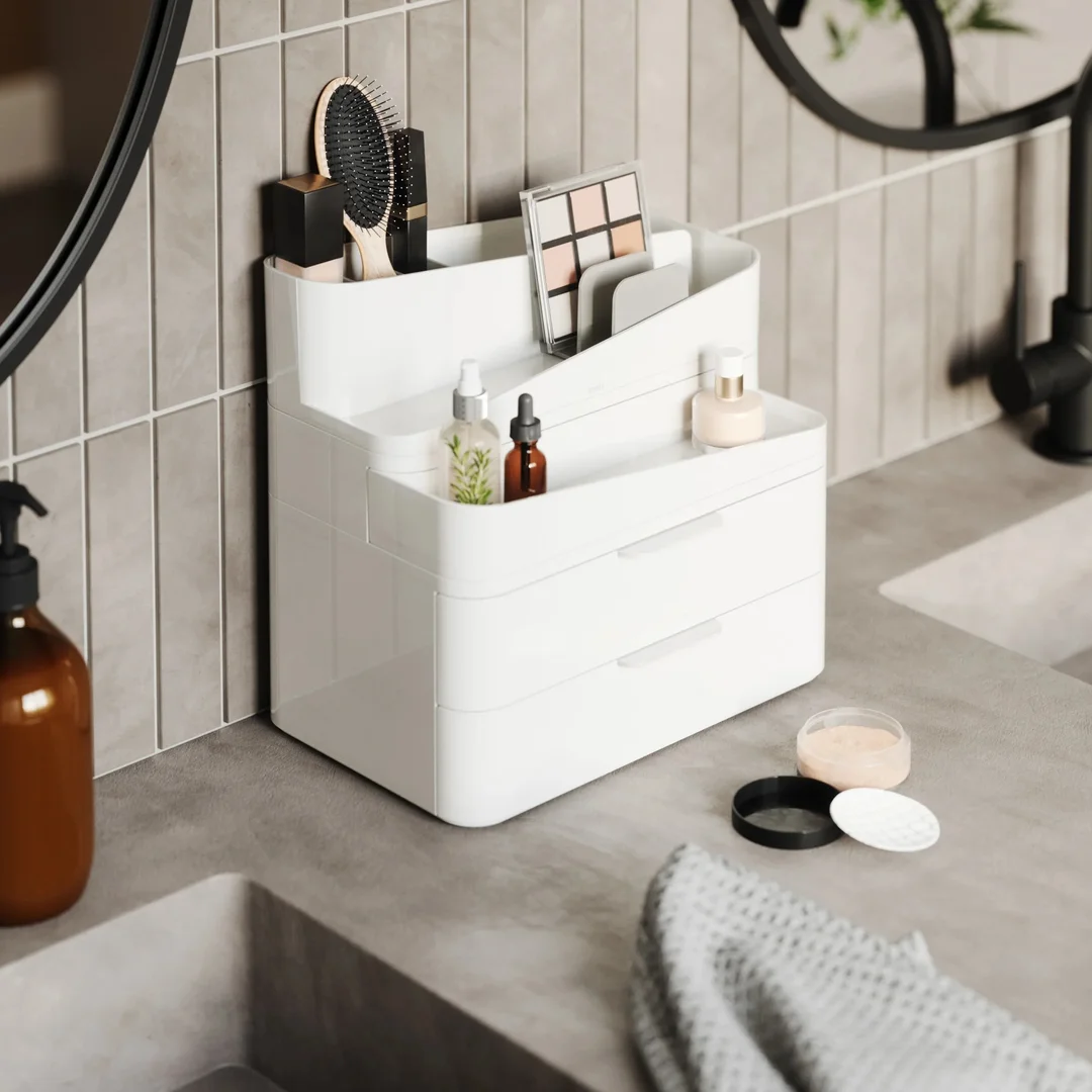 UMBRA organizer kosmetyków GLAM LARGE biały — zdjęcie 9