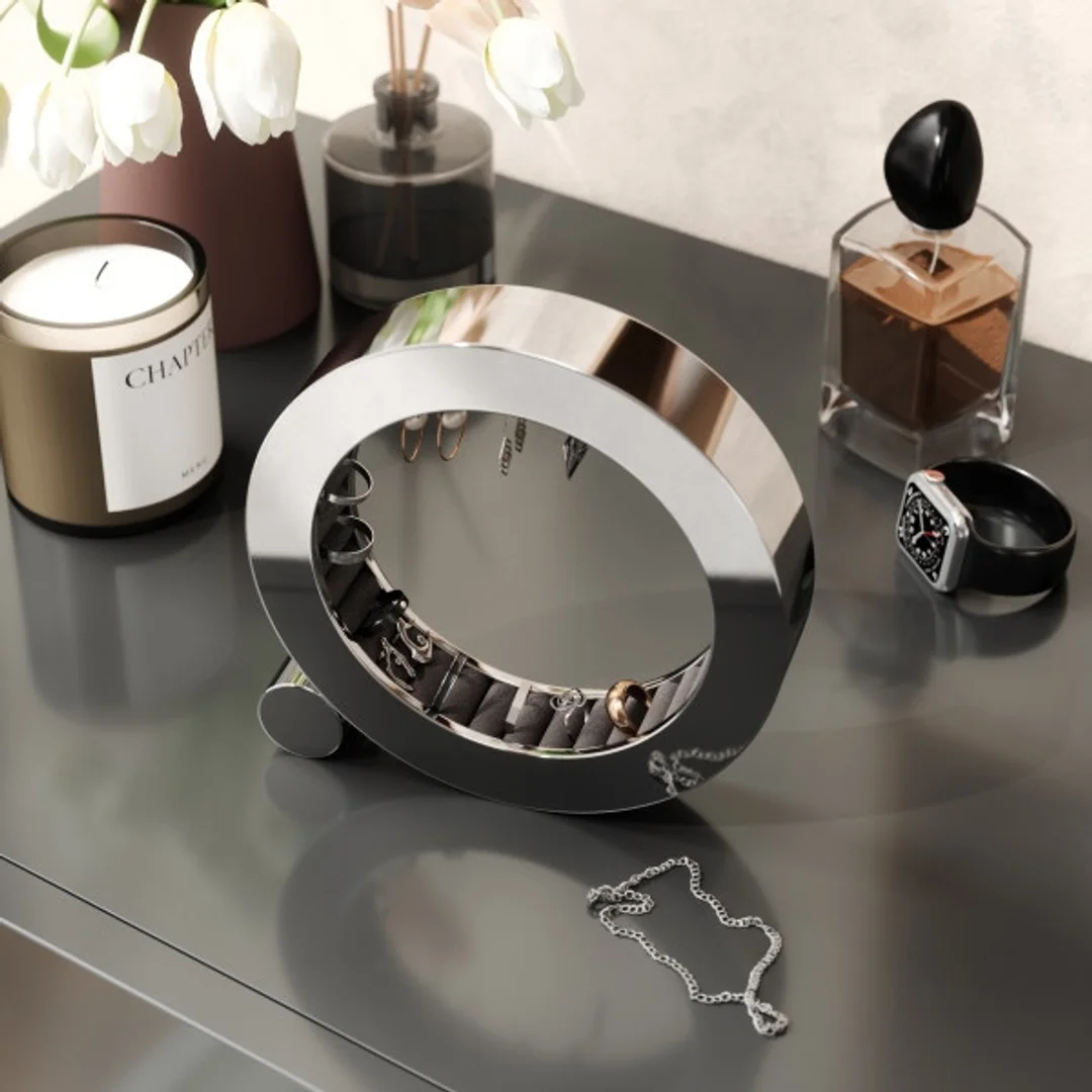 UMBRA organizer na biżuterię FERRIS chrom — zdjęcie 6