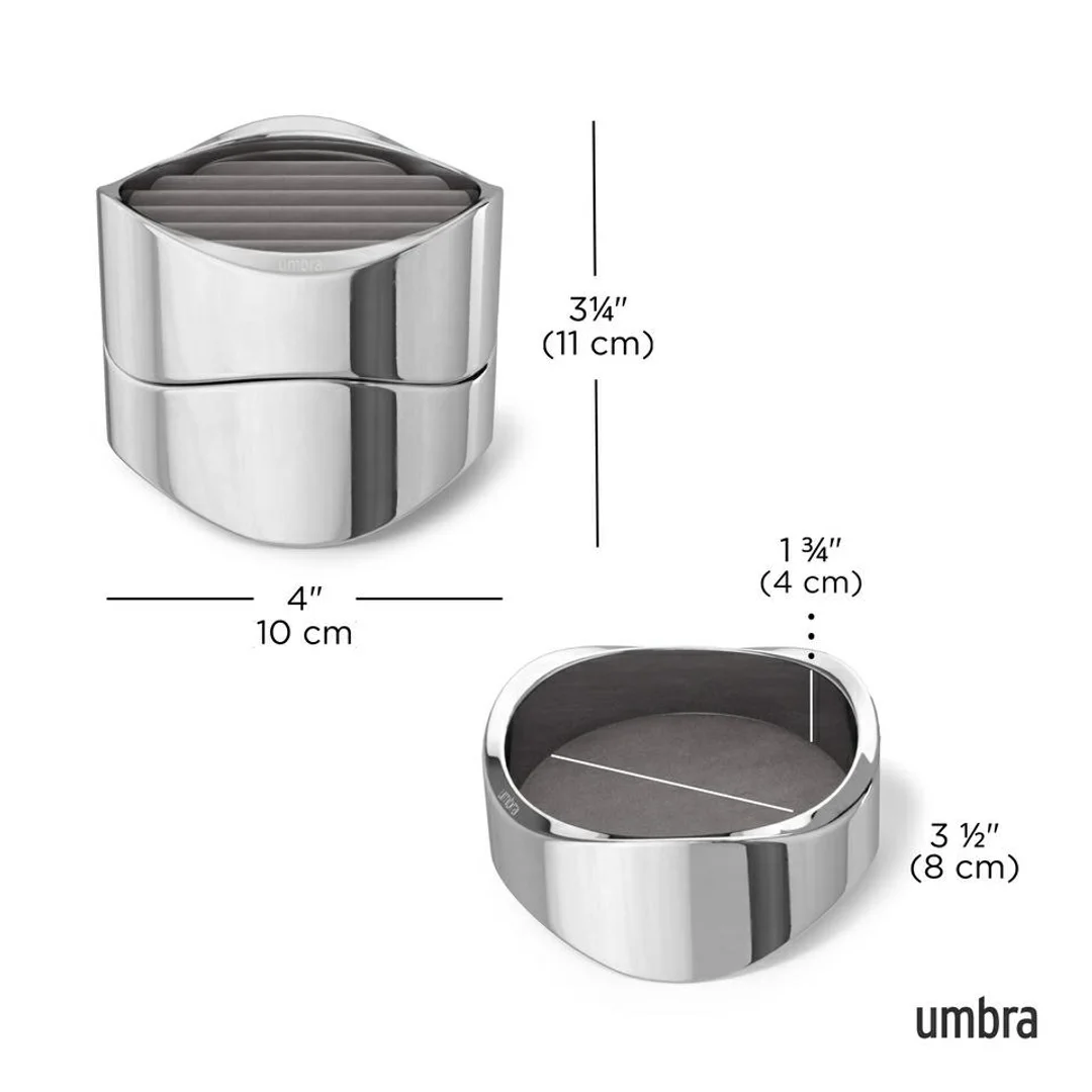 UMBRA organizer na biżuterię WAVY chrom — zdjęcie 7