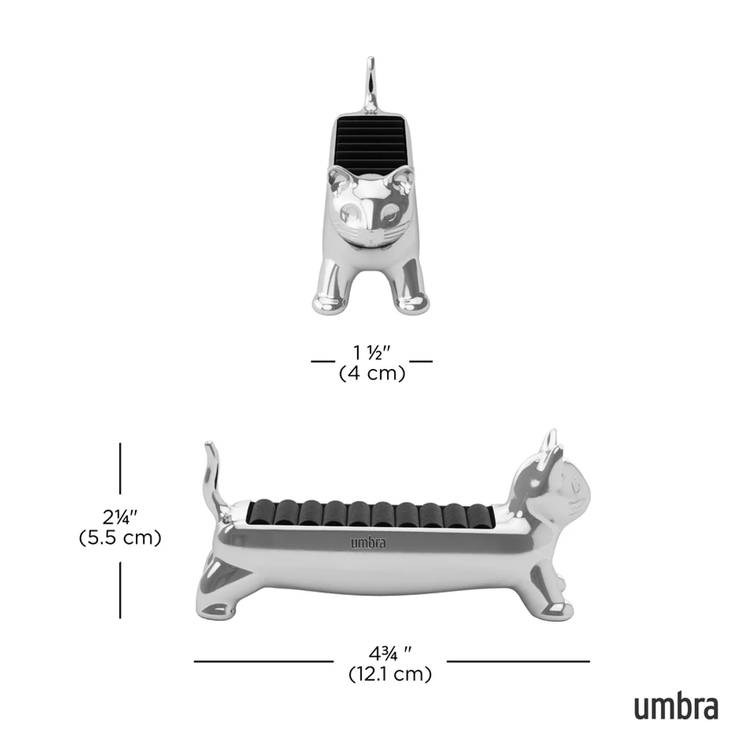 UMBRA organizer na pierścionki ALI CAT chrom — zdjęcie 6