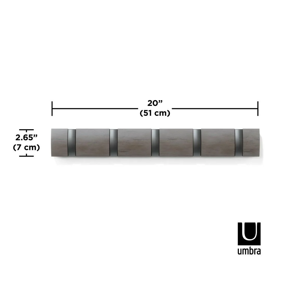 UMBRA wieszak na ubrania FLIP 5 szary — zdjęcie 6