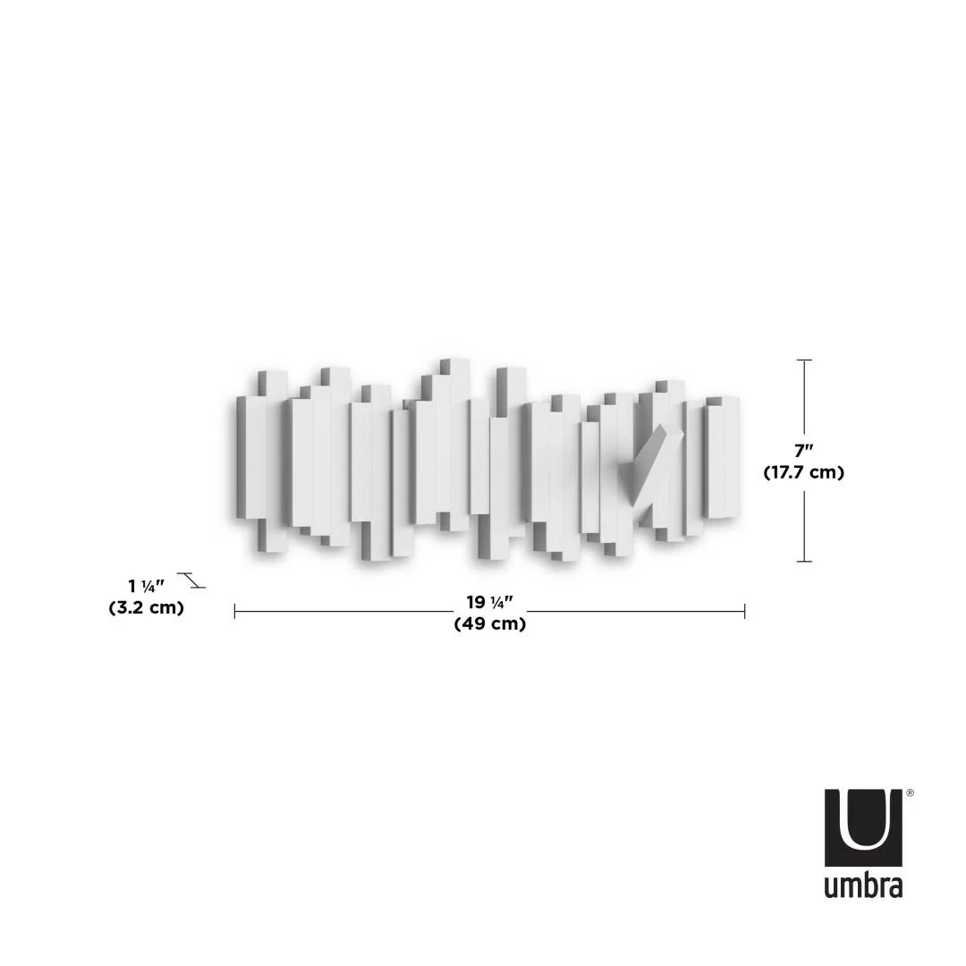 UMBRA wieszak na ubrania STICKS 5 biały — zdjęcie 6