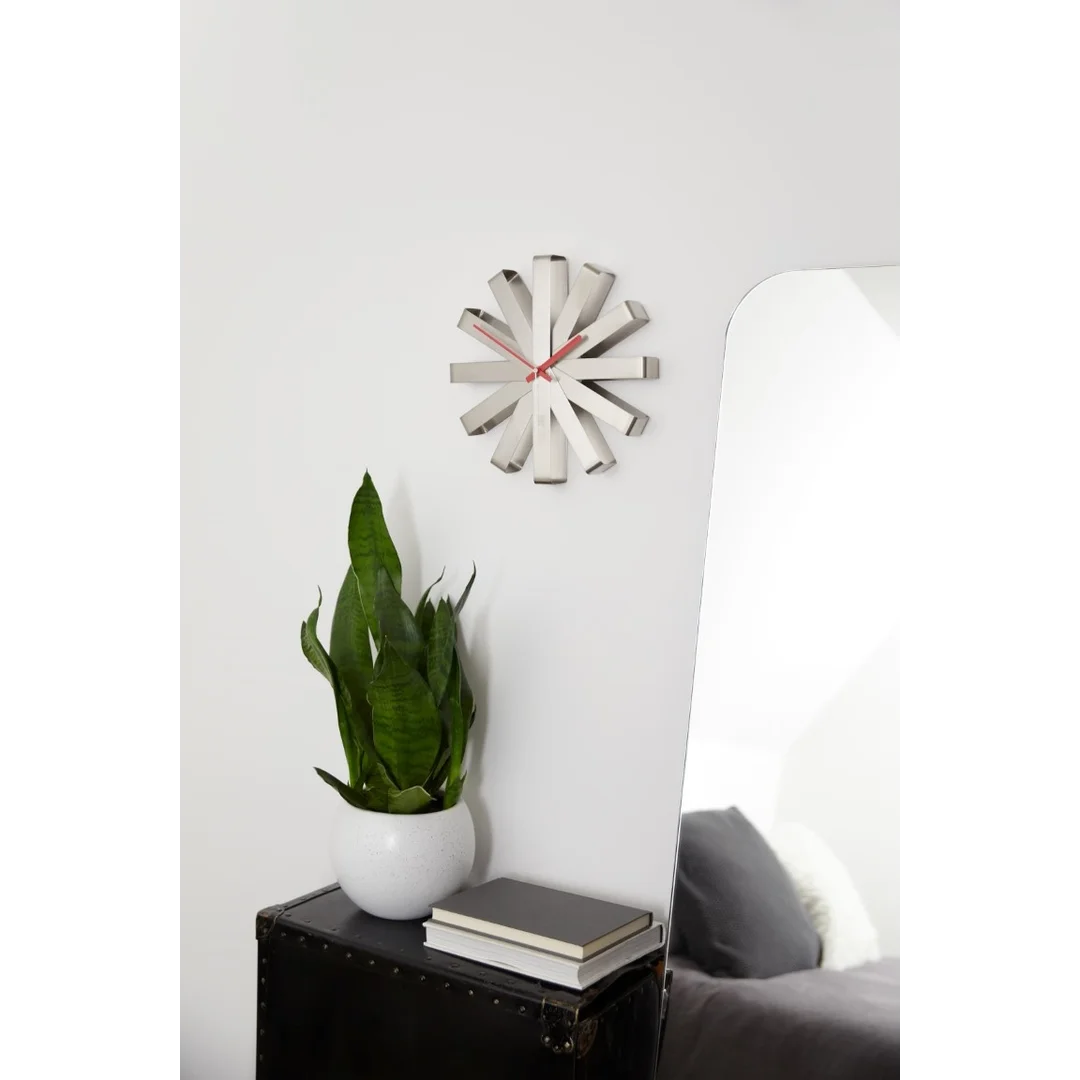 UMBRA zegar RIBBON - stal — zdjęcie 5