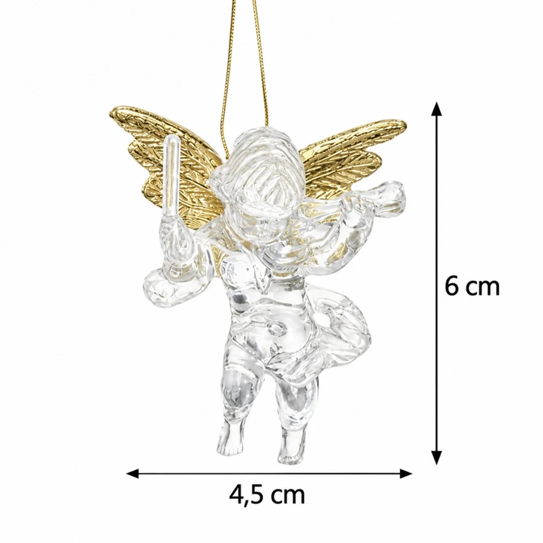 Zestaw 4 ozdób choinkowych / aniołki SHP ANGEL — zdjęcie 4