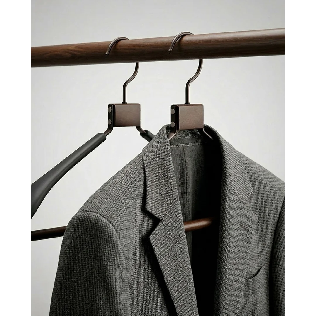 Zestaw 4 wieszaków SHP SOLID czarny — zdjęcie 7
