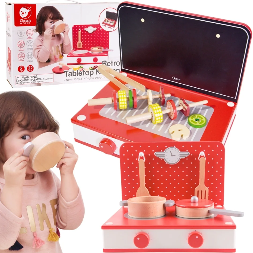 CLASSIC WORLD Drewniana Grill Kuchenka dla