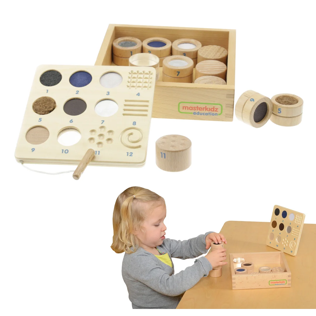 MASTERKIDZ Zgaduj Dotykiem Materiał I Elementów Montessori